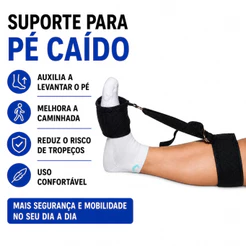 Suporte Apoio Anti Equino (pé Caído) Reabilitação Avc