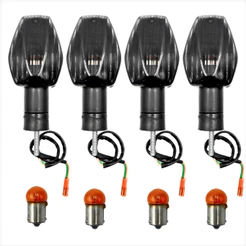 Kit 4 Pisca Seta Fumê Completo Transalp Hornet Cbr 600 / 1000 2005 2006 2007 2008 2009 2010 2011 2012 Modelo Original