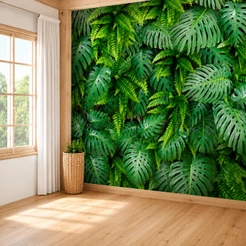 Papel de Parede Personalizado Jardim Vertical Costela De Adão