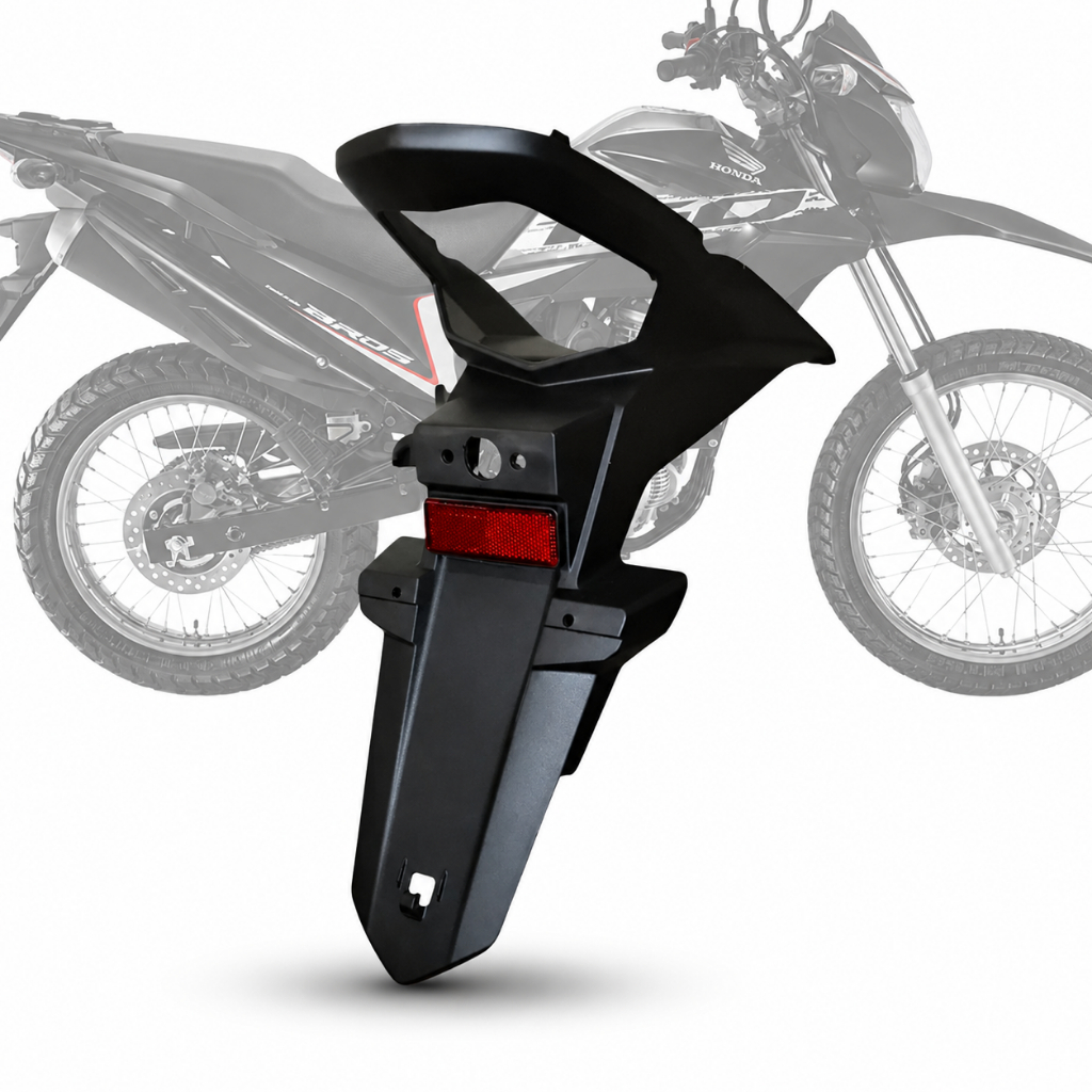Paralama Traseiro Suporte De Placa Com Refletor Bros 160