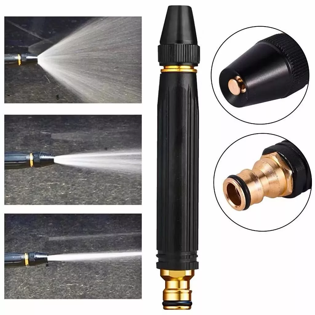 Kit 3 Em 1 Bico Alta Pressão Para Mangueira + Conector Top — imagem 1