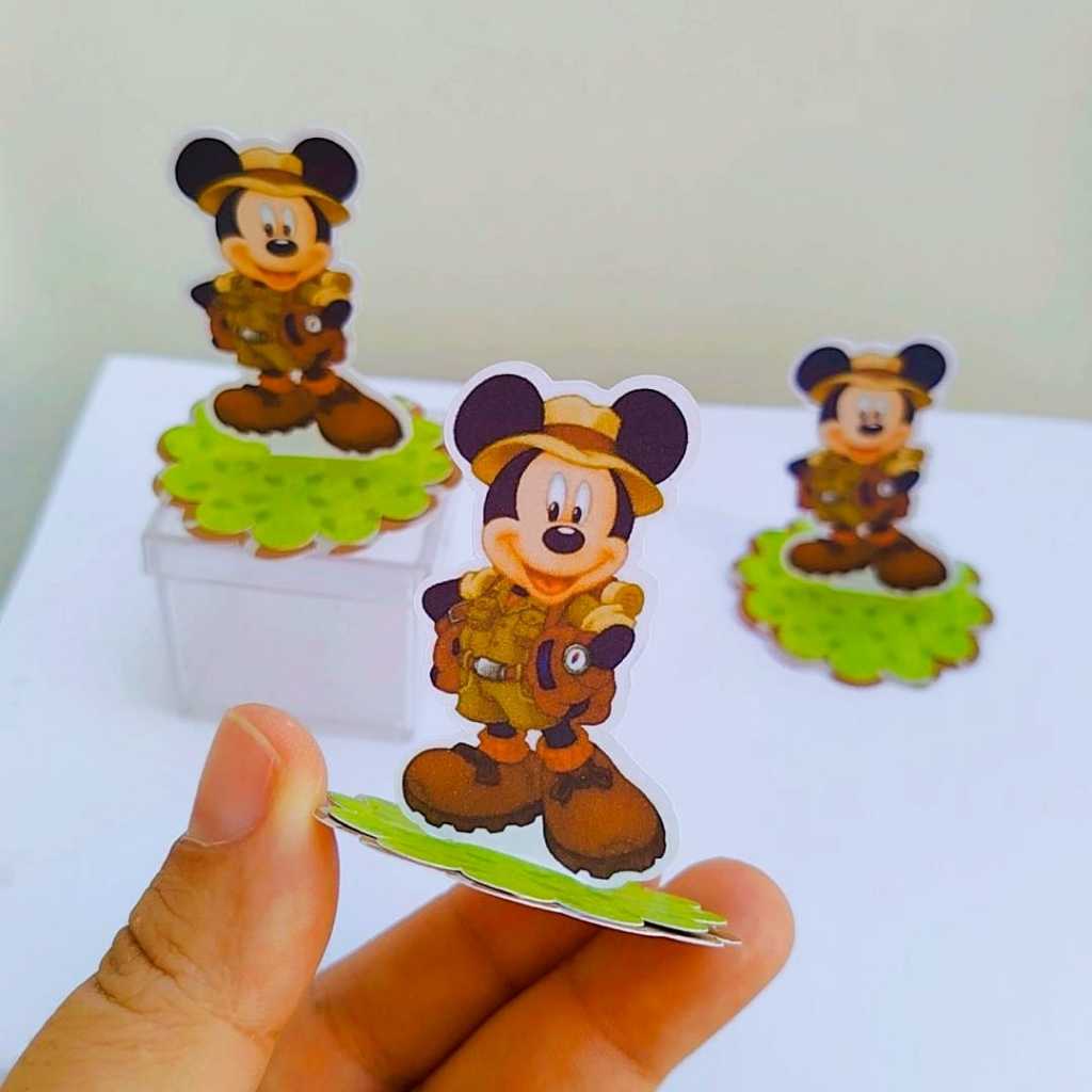 Kit Aplique 3D, 10, 20, 30 ou 40 und. Tag SAFARI DO MIKEY Personalizada Lembrancinhas Festa infantil | Aniversá