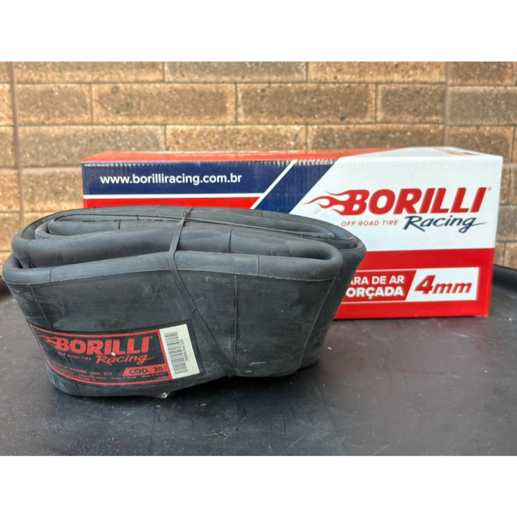 Câmara de Ar Reforçada Borilli R7 4mm Traseira Aro 18 Motos de Trilha/Competição — imagem 2 de 2