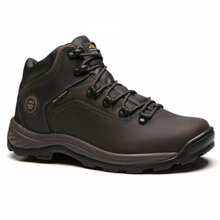 Bota Bull Terrier Masculina Trailfox Marrom Verde Couro Legítimo Original