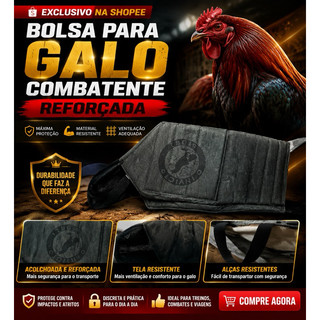 bolsa para galo transporte - material resistente