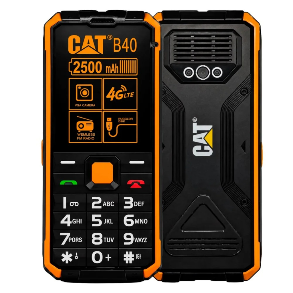 CELULAR CAT B40 4G DUAL SIM IP68 RESISTENTE LONGA DURAÇÃO