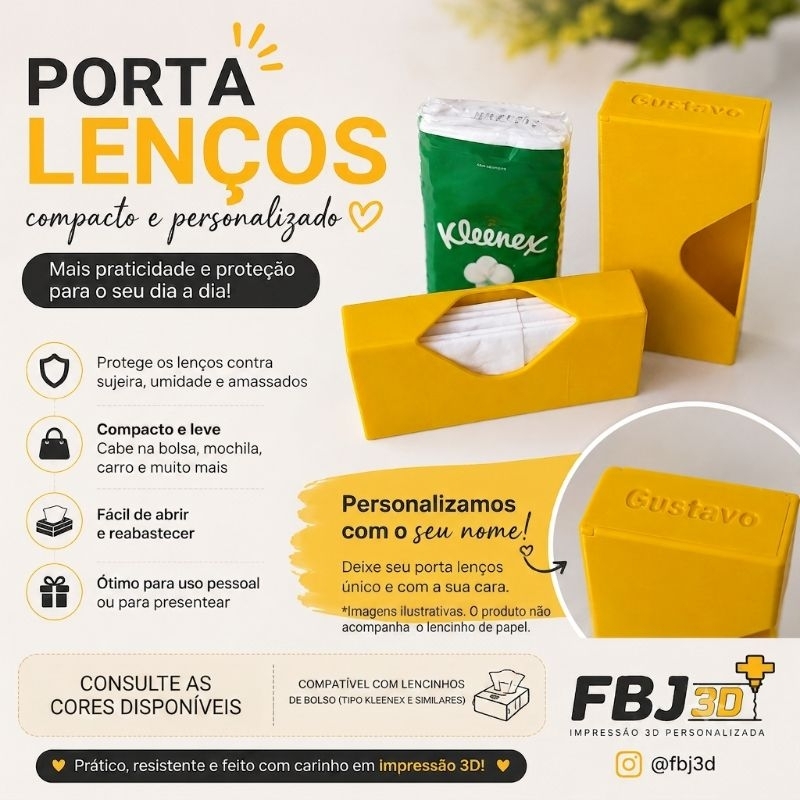 Porta Lenços de Papel – Personalizável