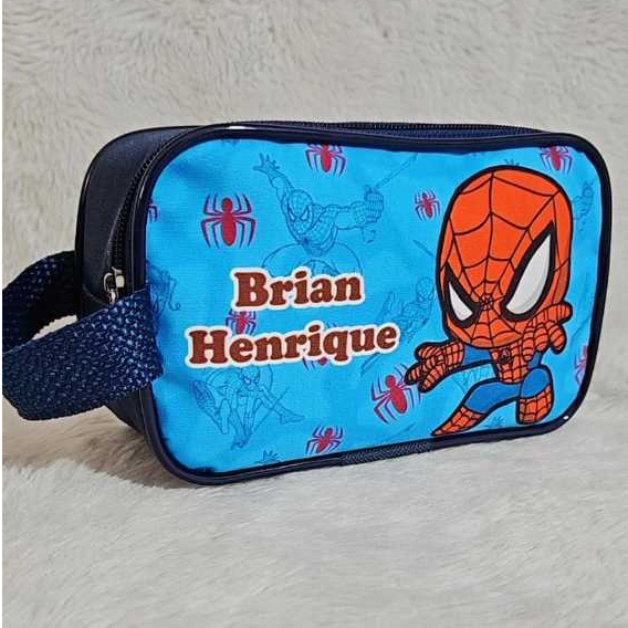 Estojo escolar personalizado com nome, lembrancinha de festa, aniversário infantil