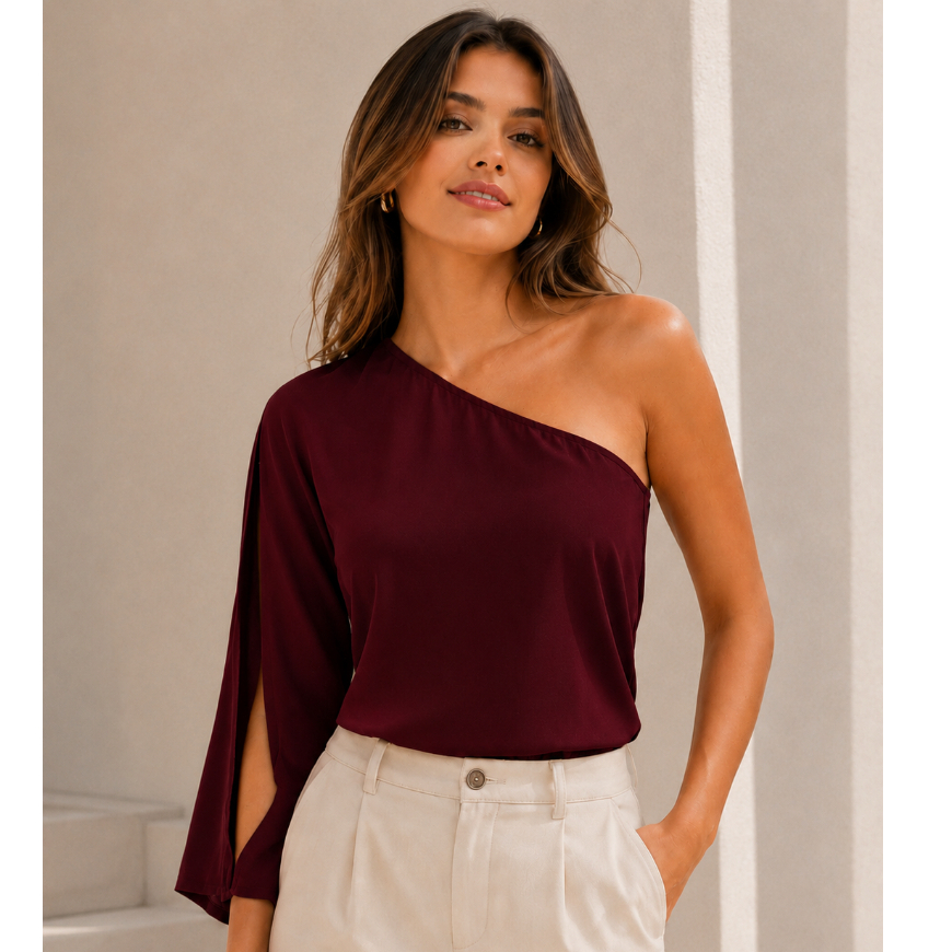 Blusa Feminina Manga Longa Mula Manca Elegante Casual Tecido Duna Premium Social