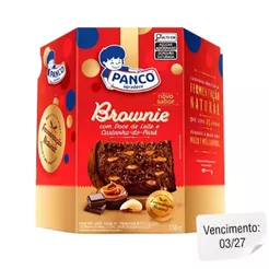 Chocotone Brownie Panco Recheado com Doce de Leite Castanha-do-Pará 550g