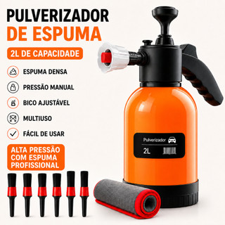 Pulverizador Borrifador Foam Spray 2L Espuma Grossa Multiuso Premium Para Lava Jato e Limpeza Doméstica