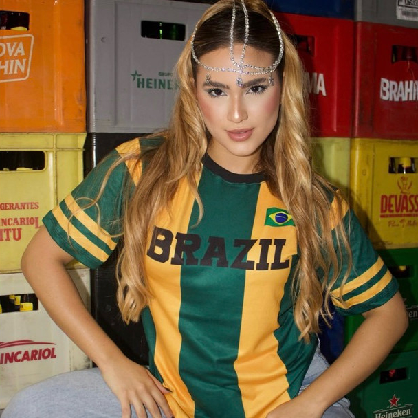Camisa do Brasil Feminina 🇧🇷 Copa 2026 Blusa Brasil Estilosa Moda Torcida Camiseta Femini…
