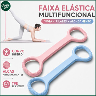 Faixa de Resistência em Silicone 25 Libras Treinamento Costas Braços Ombro Aparelho de Alongamento Fitness