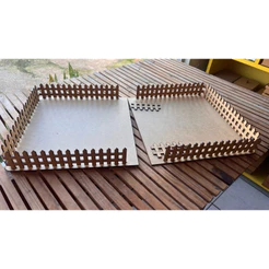 Base Retangular para Presépio em MDF 3mm.