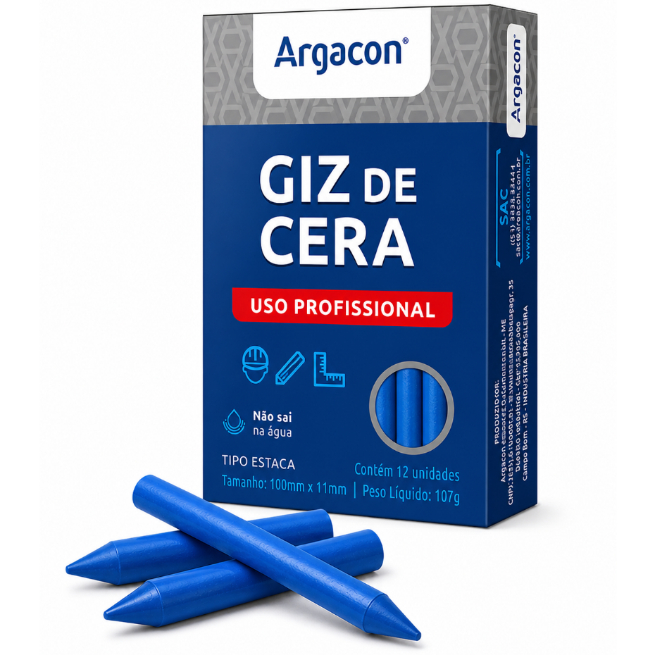 Giz de Cera Argacon Profissional Marcação Construção
