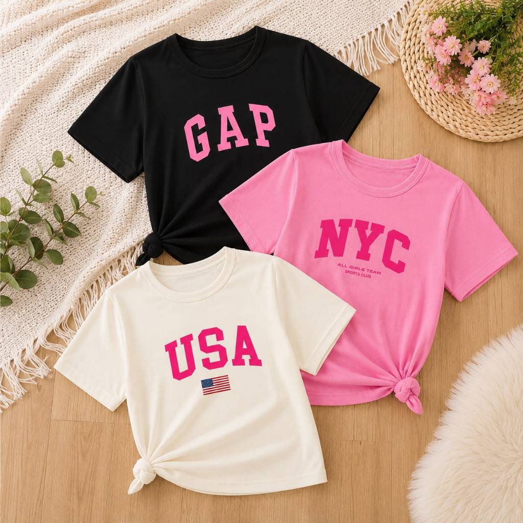 kit camiseta basica casual feminina algodão premium estampas exclusivas diversas cores e tamanhos