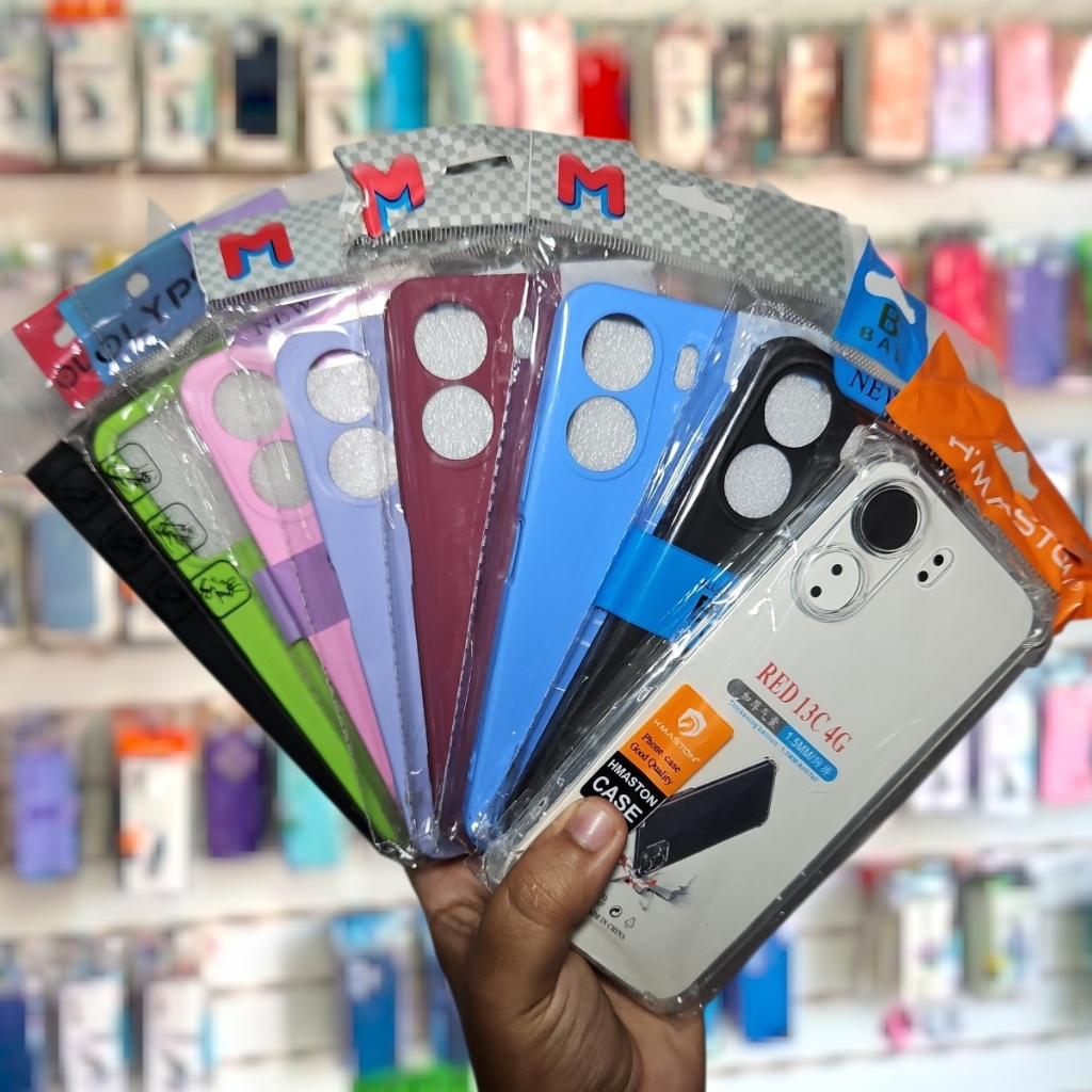 Capa Capinha Para Xiaomi Redmi 13C Silicone Aveludado Case Transparente Carteira