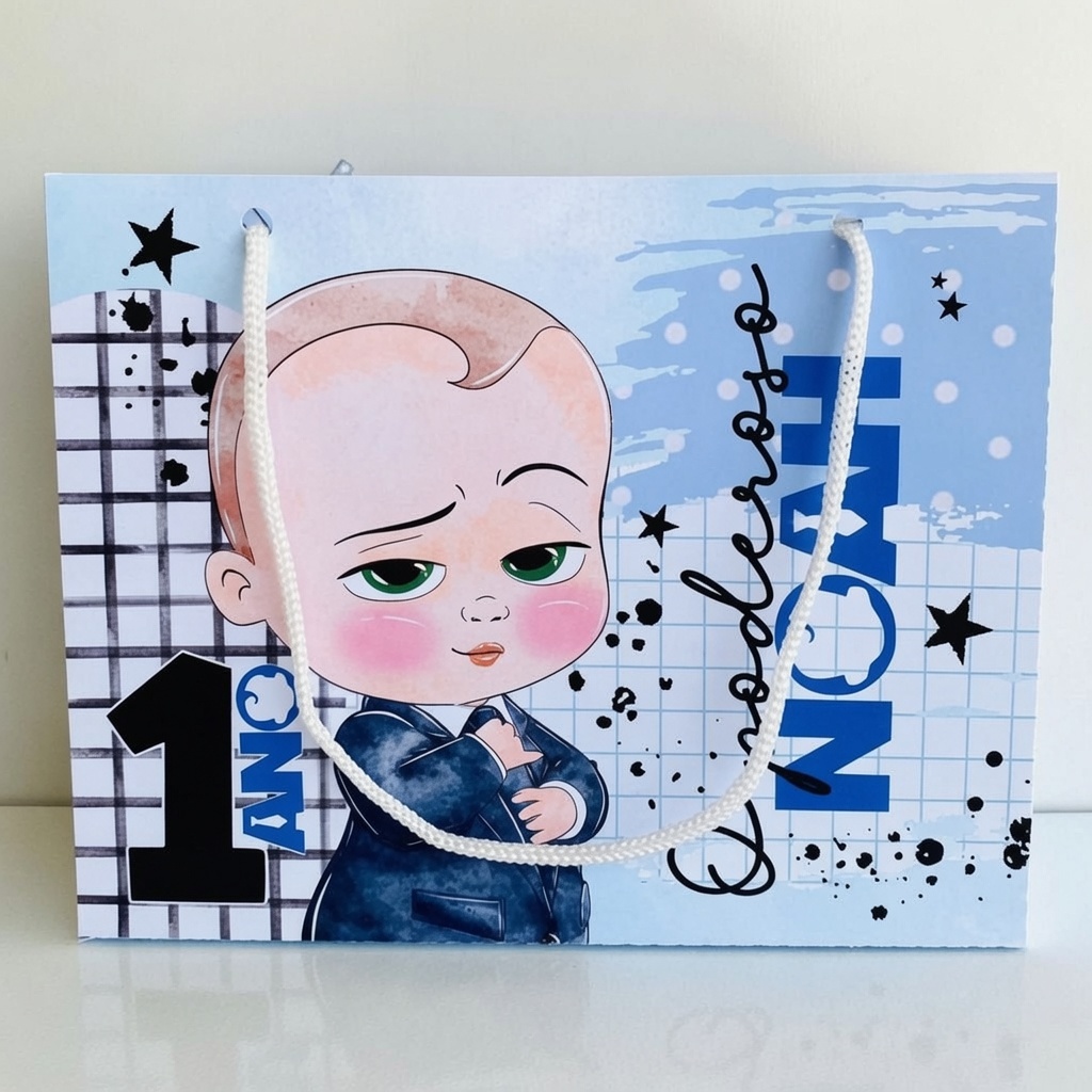 Kit Sacolinha Personalizada Poderoso Chefinho Sacolinha Pegue e Monte Lembrancinha Festa Aniversário