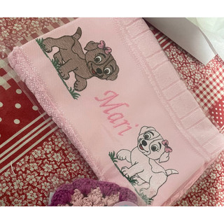 Toalha de lavabo personalizada, bordada, toalha infantil, toalha com nome, presente personalizado, enxoval infantil
