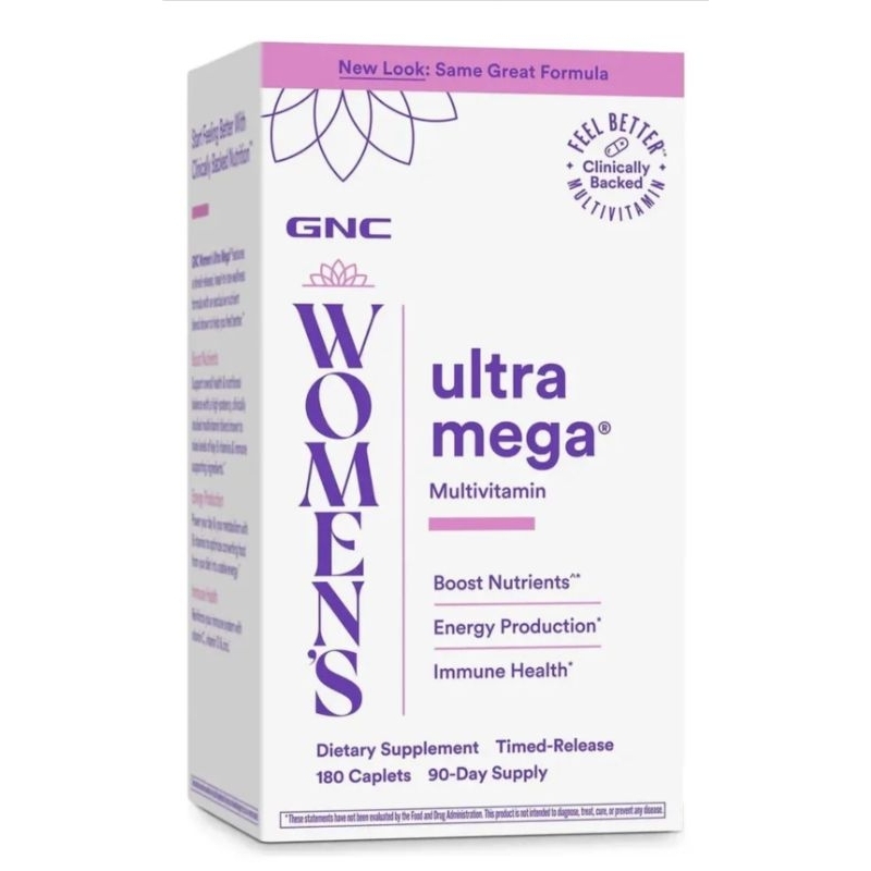 Multivitaminico Ultra Mega Women´s 180 tabletes Gnc Mulher Promoção
