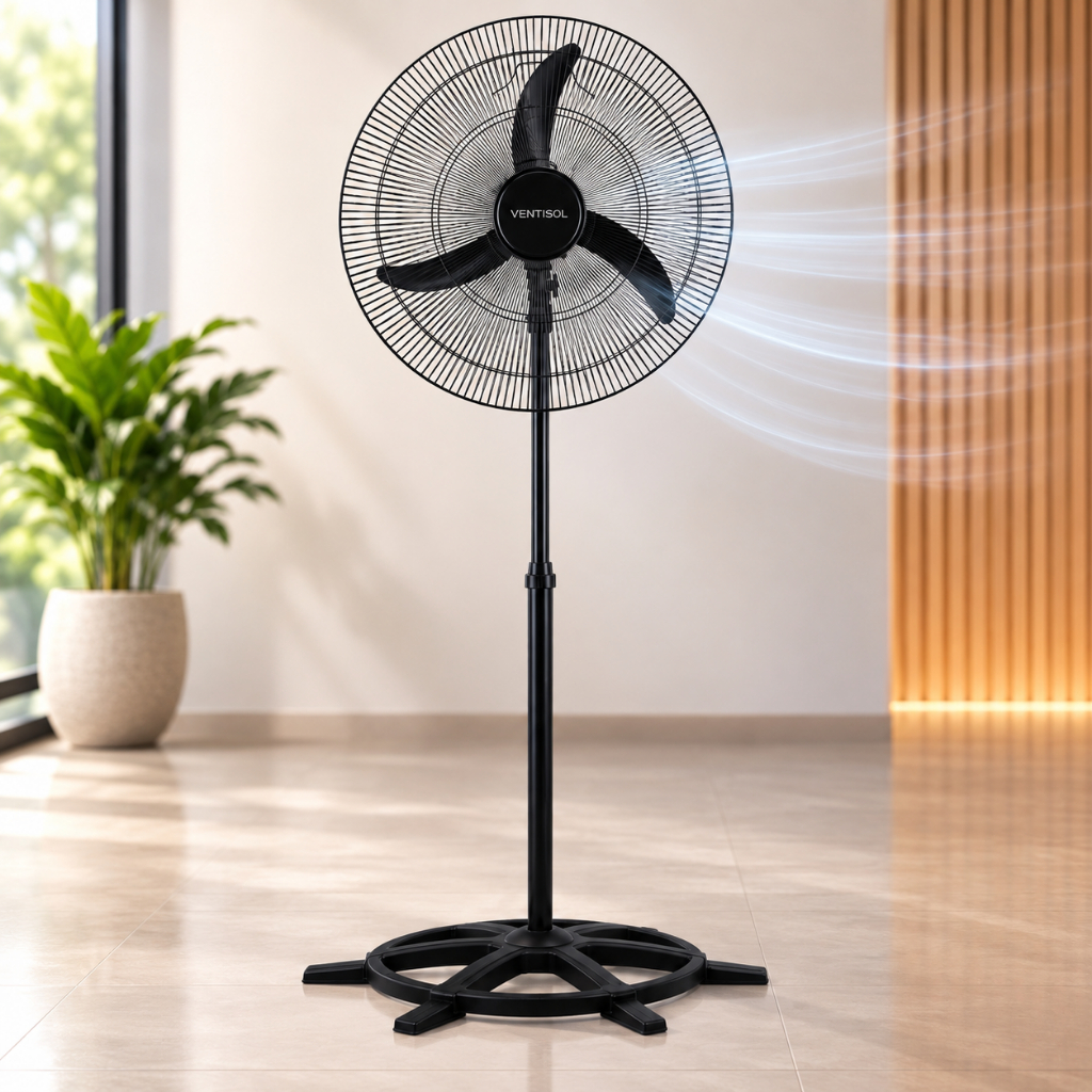 Ventilador Coluna Ventisol 50/60cm Bivolt Ventilador de Chão Turbo Grade de Aço Ventilador Grande