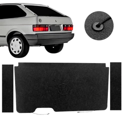Tampão Traseiro Porta Malas Vw Gol Quadrado 1980 A 1995 preto