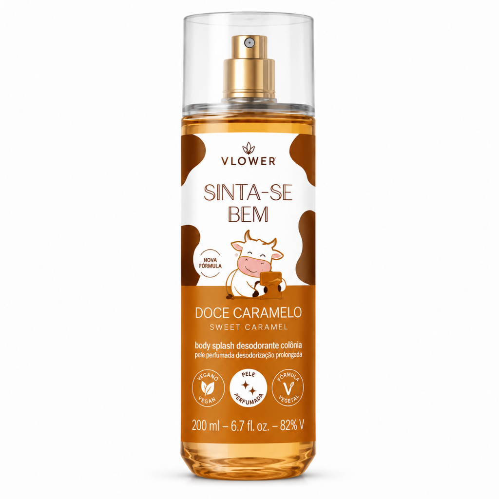 KIT 200ml DELEITE Cuide-se Bem Body Splash - Frescor e Hidratação com Fragrância Gourmand VLOWER — imagem 2 de 2