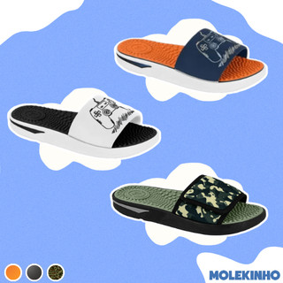 Sandália Slide Infantil Molekinho Menino Casual Confortável Gasp Napa Uganda Way Jerusalém