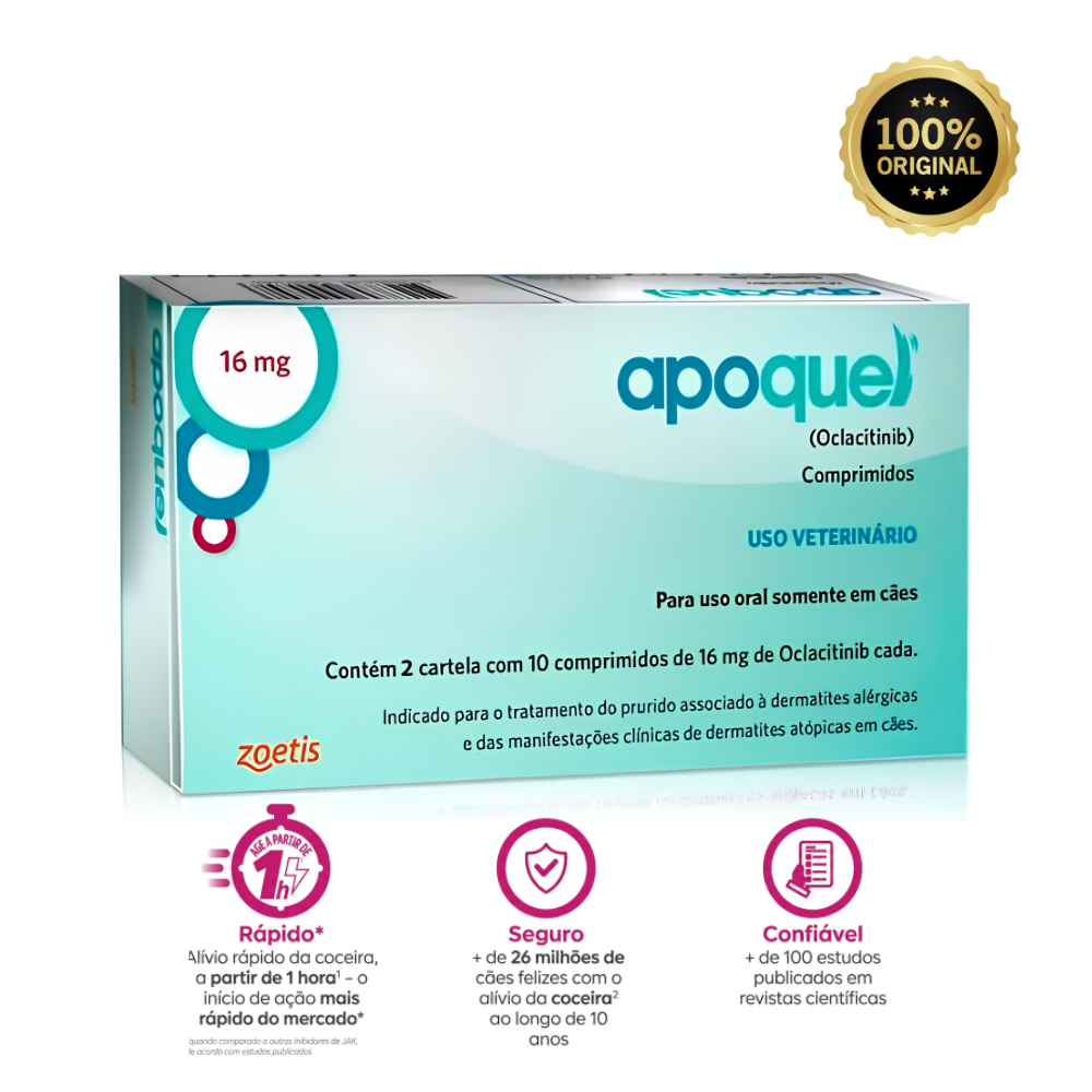 Apoquel 16mg Cães - Zoetis
