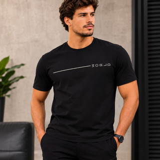 Camisa Masculina Slim MInimalista World Streerwear 100% Algodão Premium