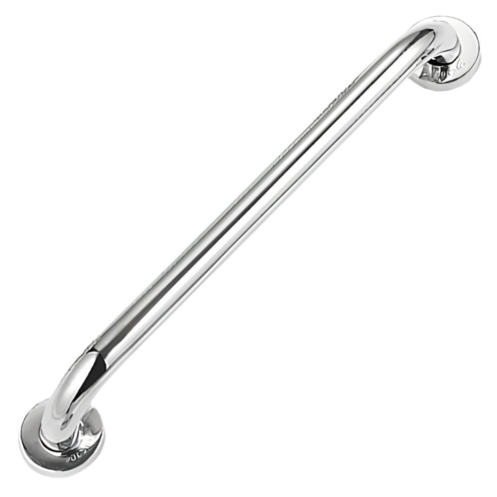 1x Alça 60cm Para Banheiro Barra De Apoio Idoso Aço Inox Prateado