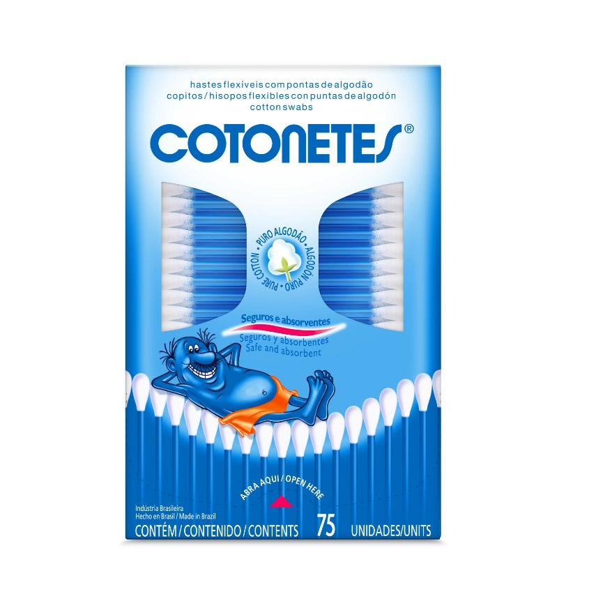 Hastes Flexíveis COTONETES® 75 unidades