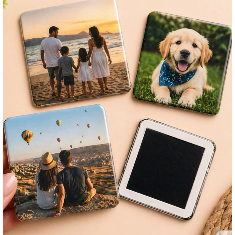 Ímã de Geladeira Personalizado 55mm – Lembrancinha Festa Aniversário Casamento Empresa