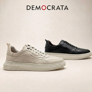 Tênis Masculino Casual Democrata Jake Tenis Masculino de Couro Sapatênis Masculino Confortável