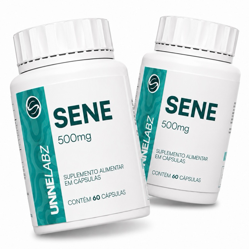 Sene 500mg UNNELABZ Original 60 Cáps Suplemento Alimentar em Cápsulas