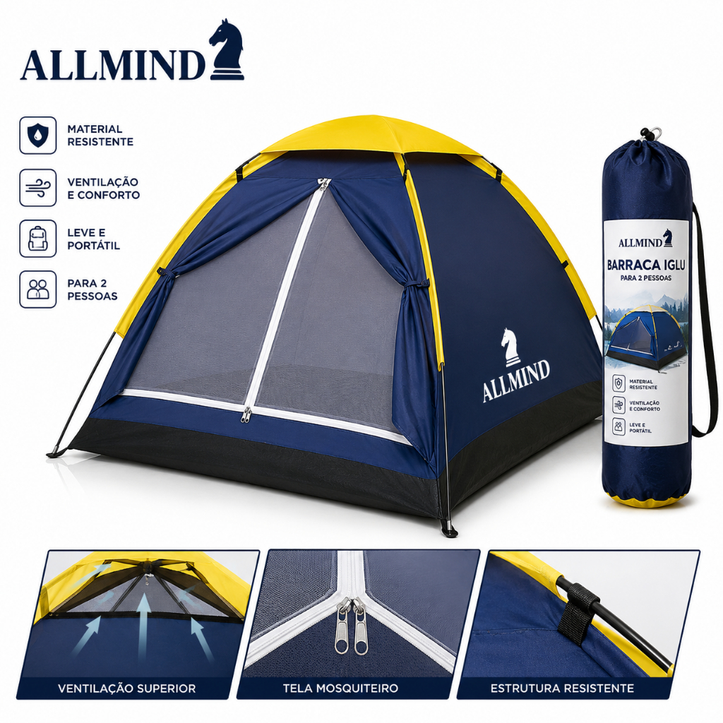 Barraca De Camping Iglu Para 2 Pessoas Similar Mor Barraca De Acampamento