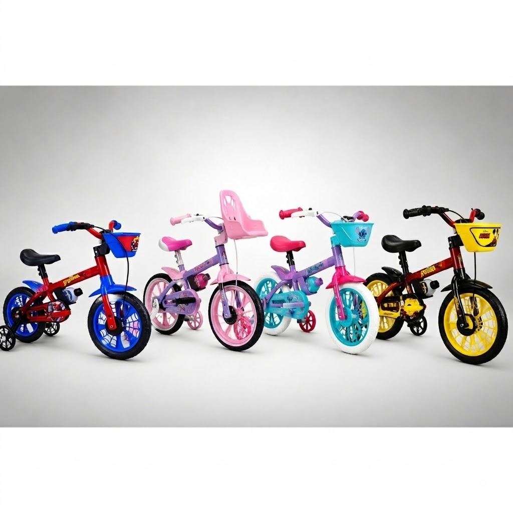 Bicicleta Bicicletinha Menino Infantil Aro 12 - Nathor