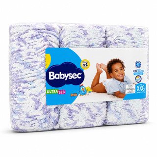 Babysec Ultrasec Fralda Descartável - 100 Unidades - Pacotão Econômico