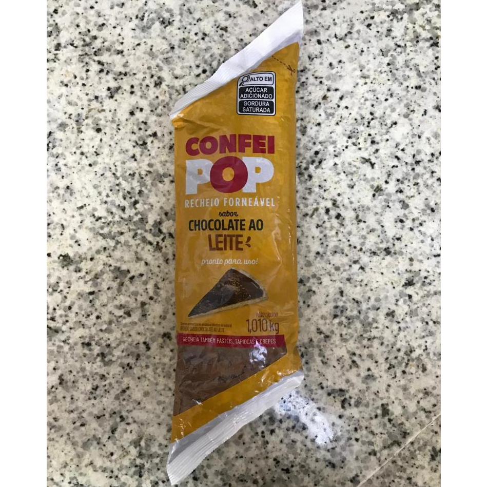 Recheio Forneável Confeipop - Chocolate ao Leite - 1,01kg - 1 unidade - Harald - Rizzo