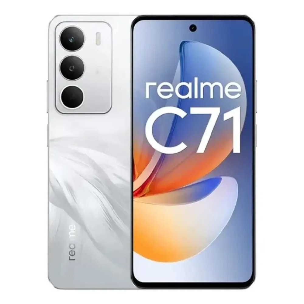 Smartphone Celular Realme C71 4g Nfc 4gb Ram 128gb Dual Sim Branco