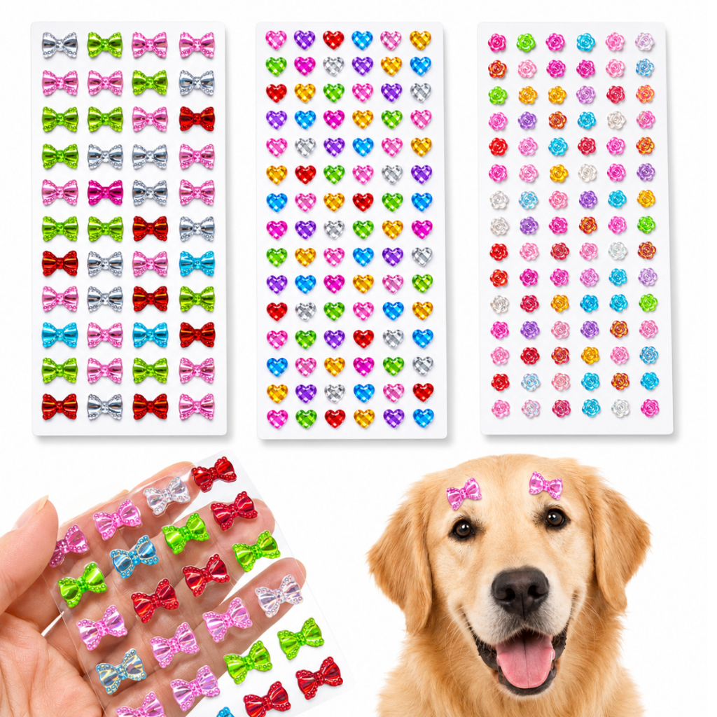 Cartela Adesivo Auto Colante coração Pet Shop Artesanato Banho Tosa Customização Decoração 2.5mm