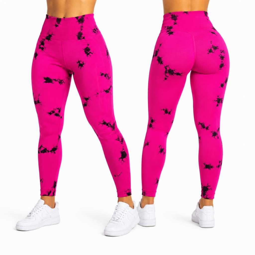 **Legging Feminina Tie Dye Cintura Alta Academia Fitness Não Transparente Sem Empina Bumbum**