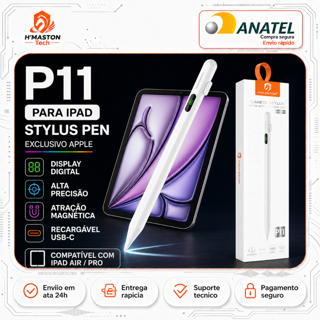 H'MASTON P10/11 Caneta Touch Para Tablet Caneta Para Tablet Caneta Ipad Caneta Tablet Caneta Digital Caneta Ipad 11
