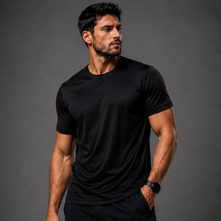Camisetas Dry Fit Masculina Academia Treino Fitness Corrida Esporte Básica Lisa Confortável