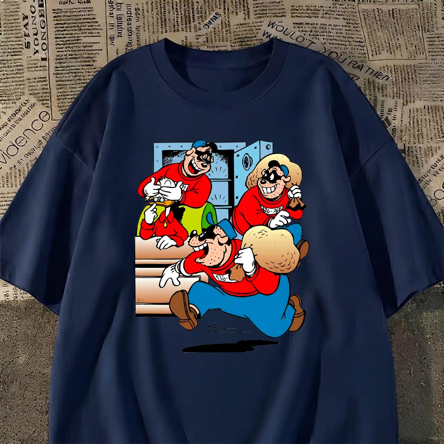 Camiseta Streetwear Masculino Estampa Gangue Cartoon Estilo Premium lançamento Moda Verão