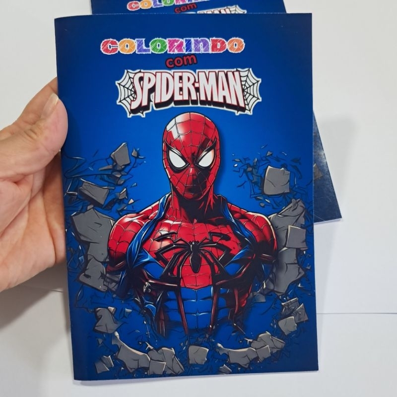 Livrinhos personalizado Homem Aranha para colorir |  Lembrancinhas aniversario infantil