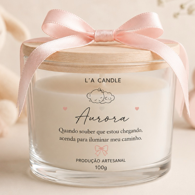 Velas Aromáticas Personalizadas para Lembrancinhas | Casamento, Batizado, Maternidade e Eventos