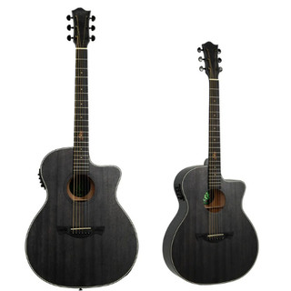 Violao Tagima OG-33 Cacau Santos Folk Non Cutaway EQ Preto
