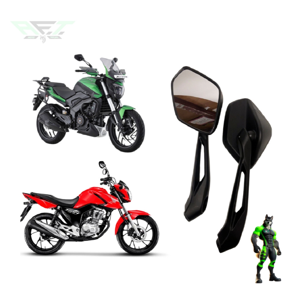 Par de Retrovisor Convexo Bajaj Dominar 400 TODAS MOTOS Honda & Yamaha · foto 2