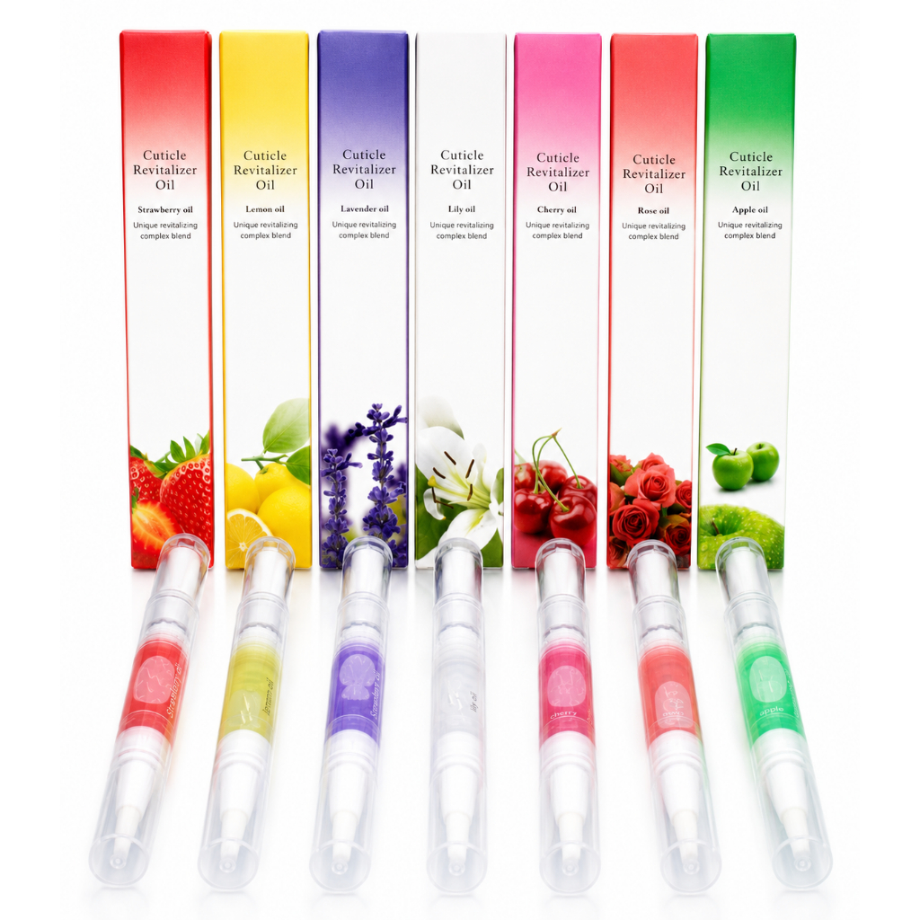 Kit 03 Canetas Óleo Revitalizador De Cutículas Aroma Hidratante Oleoso